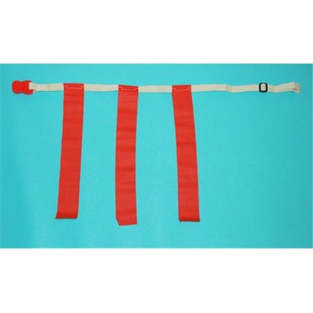 EVERRICH INDUSTRIES Everrich EVC-0034 Flag Belt - Adjustable Rip - 16 x 1 Inch - Set of 1 Belt  3 Flags with Hook Eye Adhesive EVC-0034